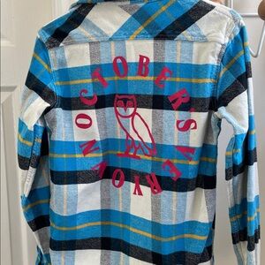 OVO - Classic Button Down Shirt Jacket - Blue / Yellow - XS